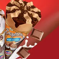 Sorvete Cone de Brigadeiro